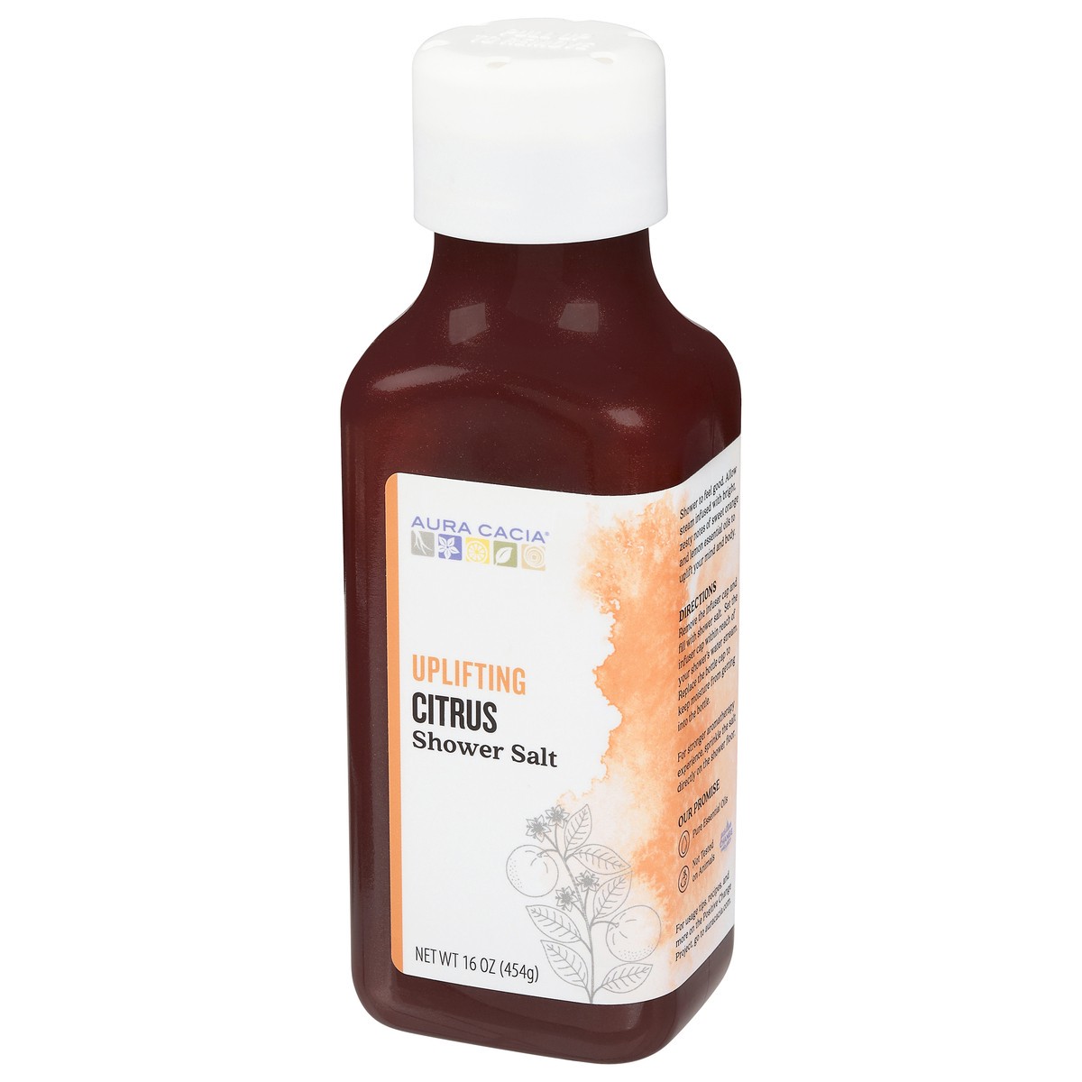 slide 11 of 12, Aura Cacia Uplifting Citrus Shower Salt 16 oz, 16 oz