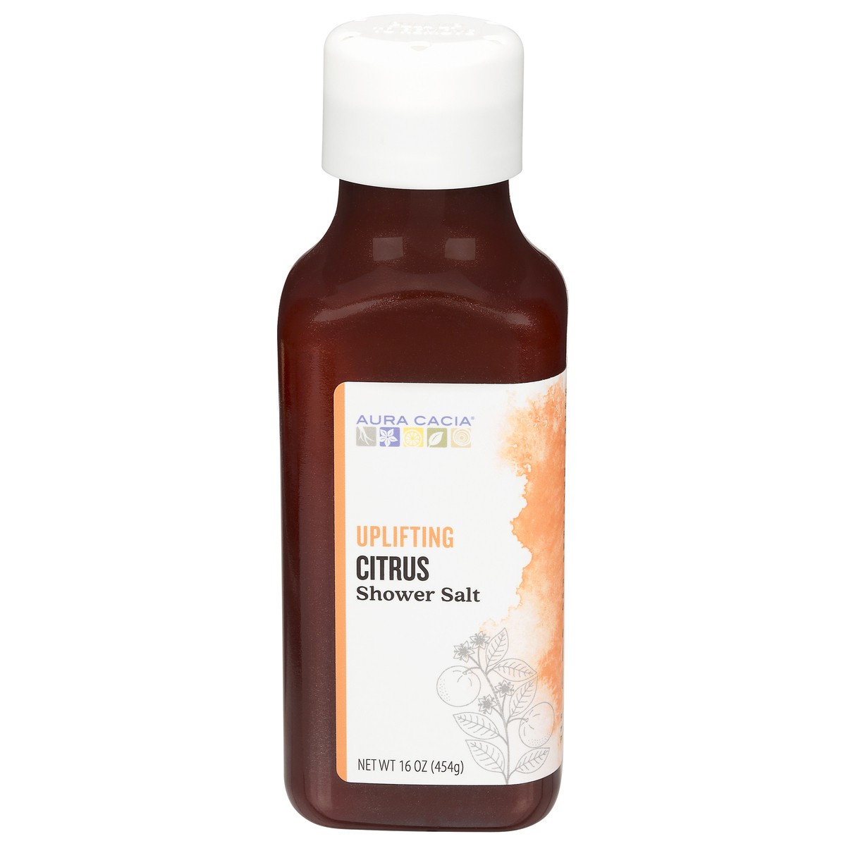slide 1 of 12, Aura Cacia Uplifting Citrus Shower Salt 16 oz, 16 oz