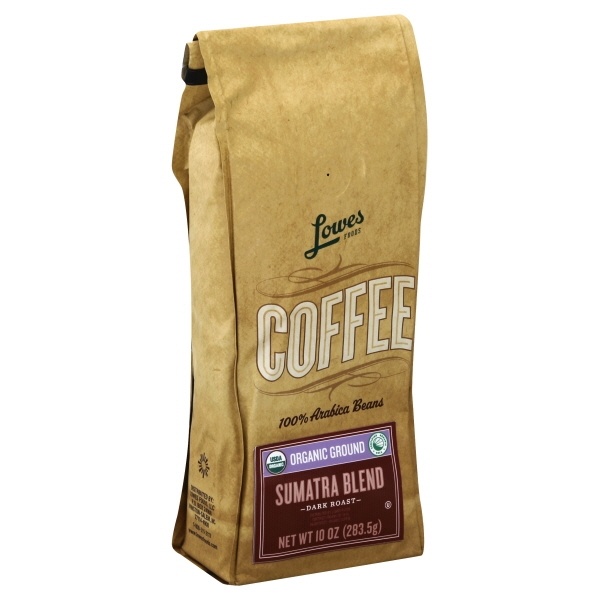 slide 1 of 1, Lowes Foods Organic Sumatra Blend Coffee - 10 oz, 10 oz