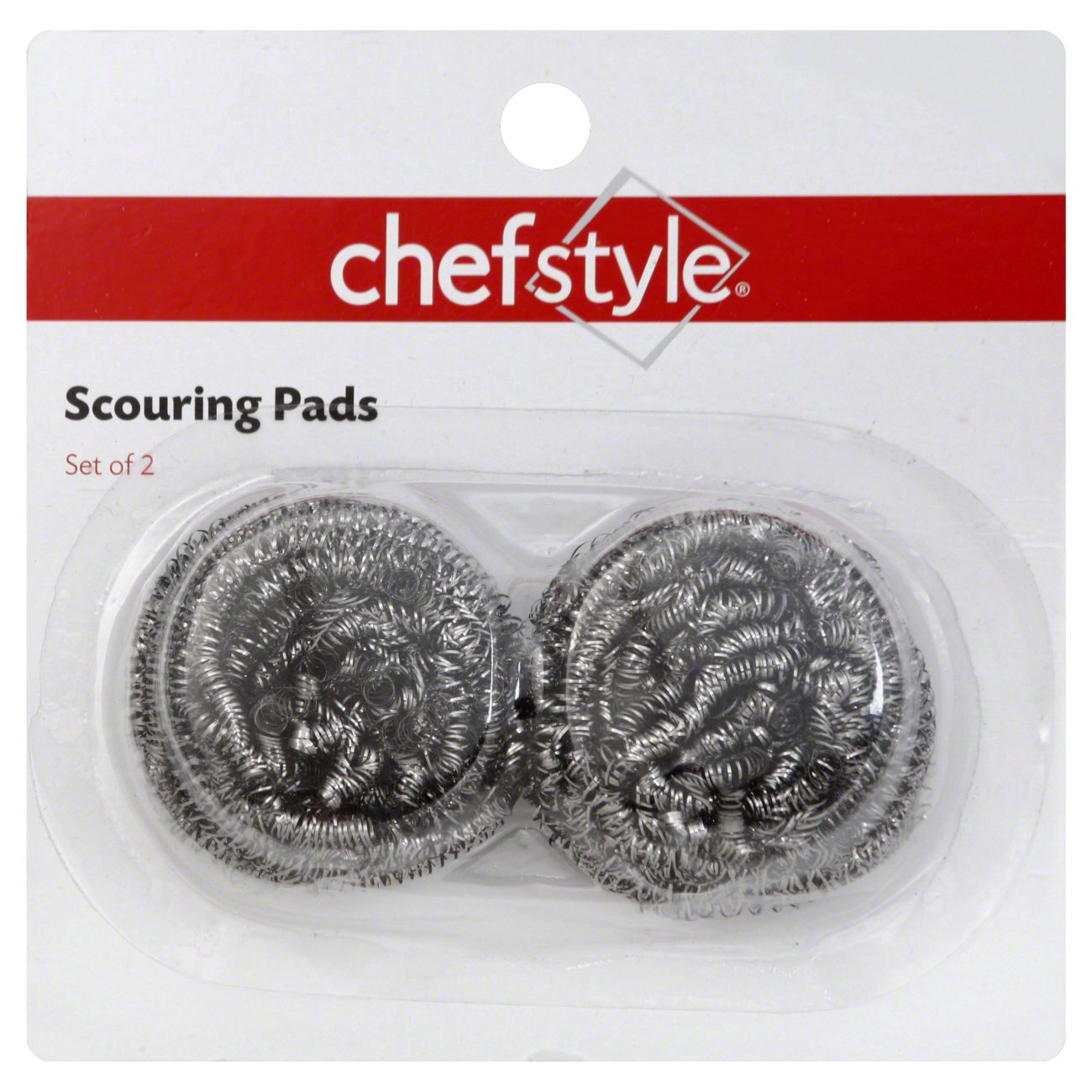 slide 1 of 1, chefstyle Stainless Steel Scouring Pads, 1 ct