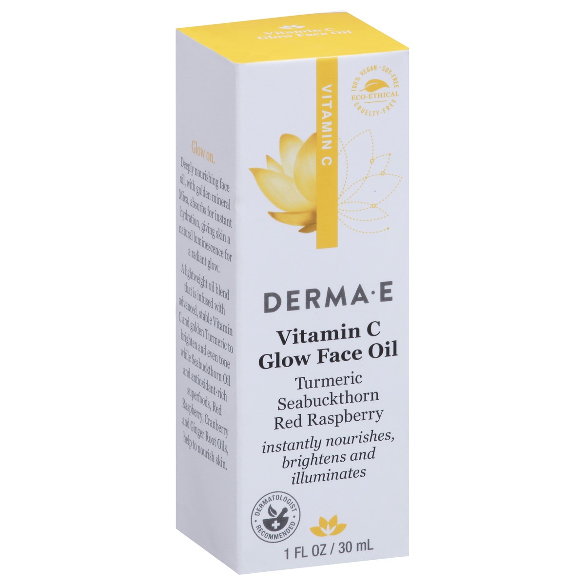 slide 9 of 9, Derma E Vitamin C Glow Face Oil, 1 ct