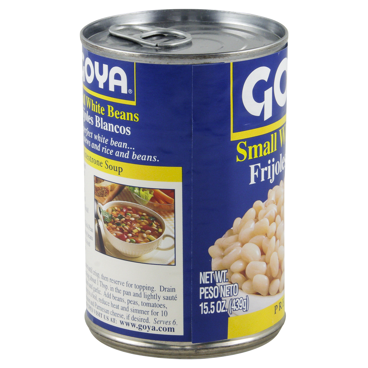 slide 4 of 36, Goya Small White Beans, 15.5 oz