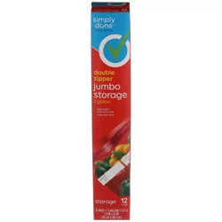 Simply Done Double Zipper Jumbo Storage Bags