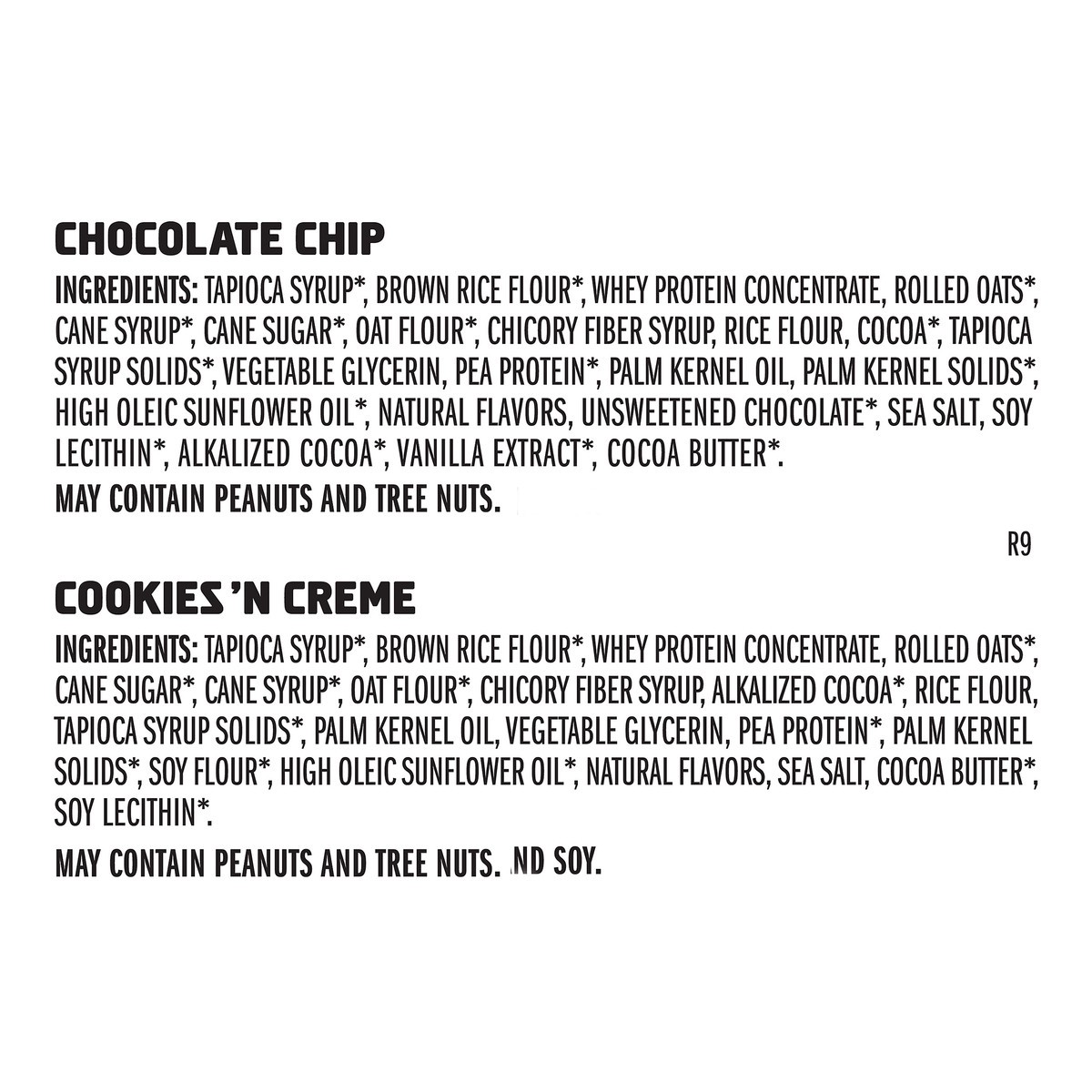 slide 9 of 9, Zbar Protein Chocolate Chip/Cookies 'N Creme Snack Bars Variety Pack 10 - 1.27 oz Packs, 20 ct