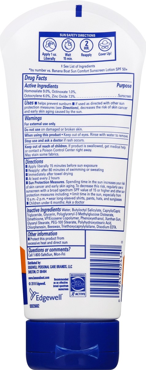 slide 9 of 9, Banana Boat Simply Protect UVA.UVB Broad Spectrum SPF 50+ Sport Sunscreen Lotion 6 oz, 6 oz