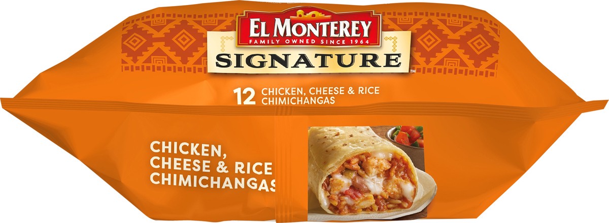 slide 4 of 7, El Monterey Signature Chicken Cheese & Rice Frozen Chimichangas 12 Count - 54 Oz, 12 ct