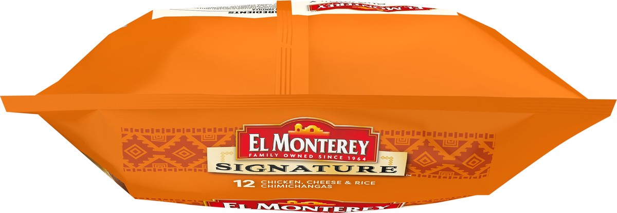 slide 5 of 7, El Monterey Signature Chicken Cheese & Rice Frozen Chimichangas 12 Count - 54 Oz, 12 ct