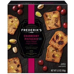 Meijer Twice Baked Crisps, Cranberry Pistachio