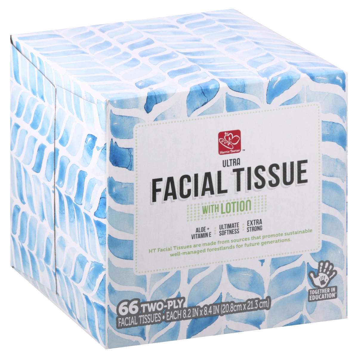 slide 2 of 12, Harris Teeter yourhome Two-Ply Facial Tissue with Lotion, 66 ct