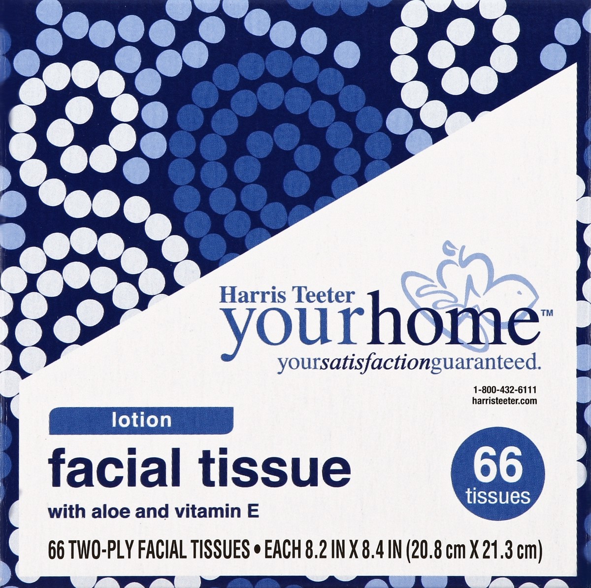 slide 1 of 12, Harris Teeter yourhome Two-Ply Facial Tissue with Lotion, 66 ct