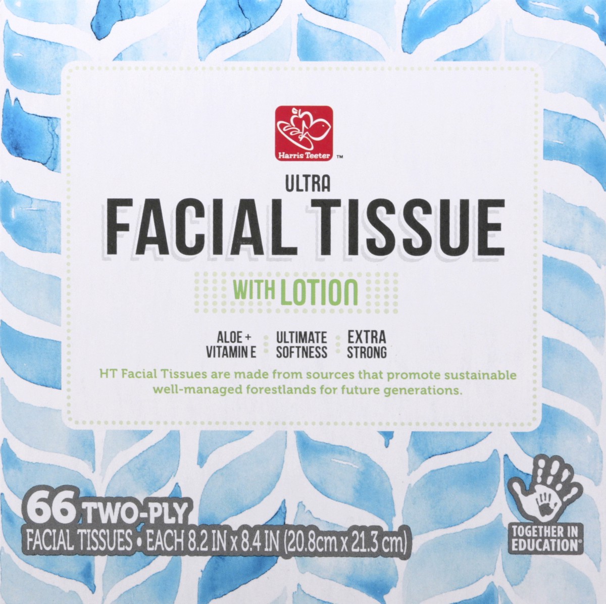 slide 8 of 12, Harris Teeter yourhome Two-Ply Facial Tissue with Lotion, 66 ct