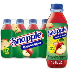 Snapple Apple, 16 fl oz recycled plastic bottle, 12 pack - 12 ct