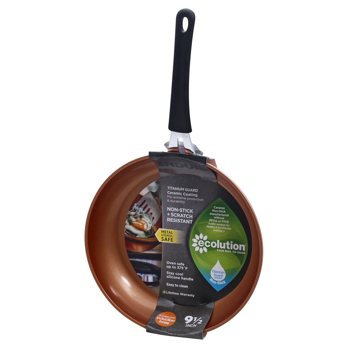 slide 8 of 8, Ecolution Endure Ceramic Non-Stick Copper 9.5 Inch Fry Pan 1 ea, 1 ct