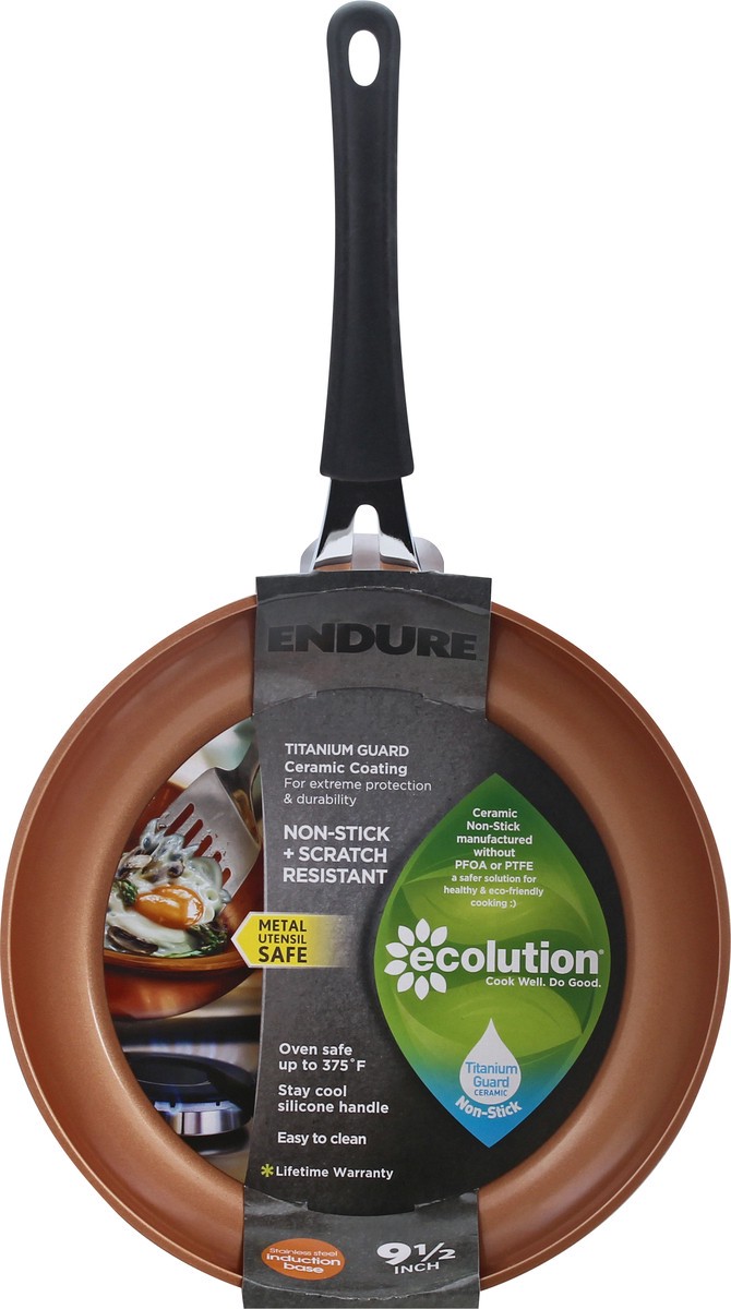 slide 1 of 8, Ecolution Endure Ceramic Non-Stick Copper 9.5 Inch Fry Pan 1 ea, 1 ct