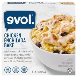 Love Evol Chicken Enchilada Bake, Frozen Meal, 9 oz