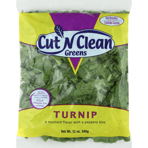 slide 1 of 2, Cut N Clean Turnip Greens, 12 oz