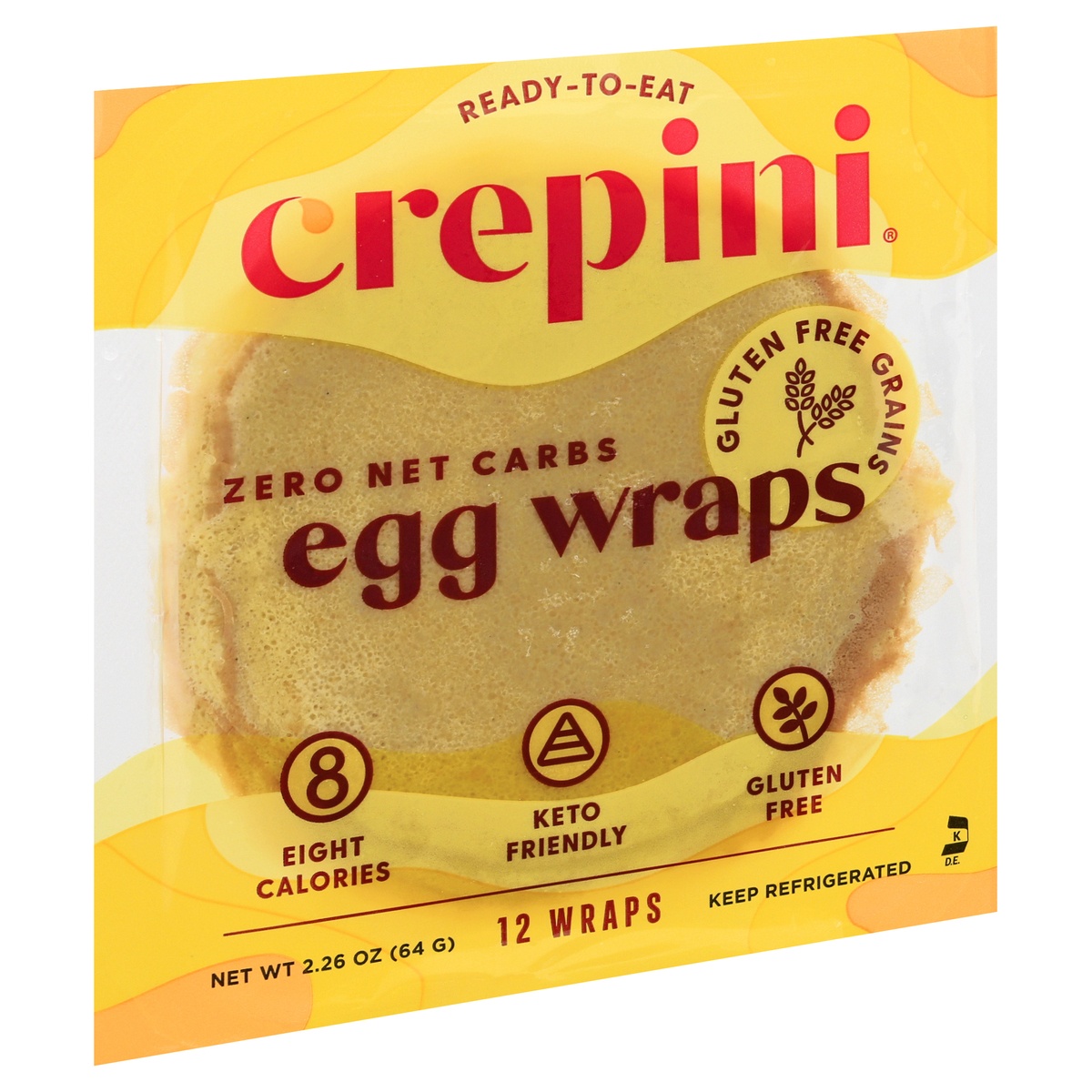 slide 2 of 11, Crepini Egg Thins Wraps with Gluten Free Grains, 12 ct