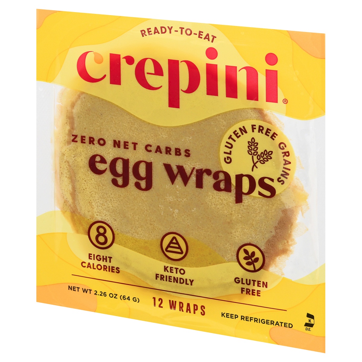 slide 3 of 11, Crepini Egg Thins Wraps with Gluten Free Grains, 12 ct