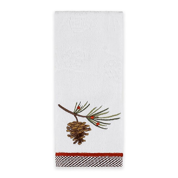 slide 1 of 1, Winter Wonderland Snow Cardinals Fingertip Towel - White, 1 ct