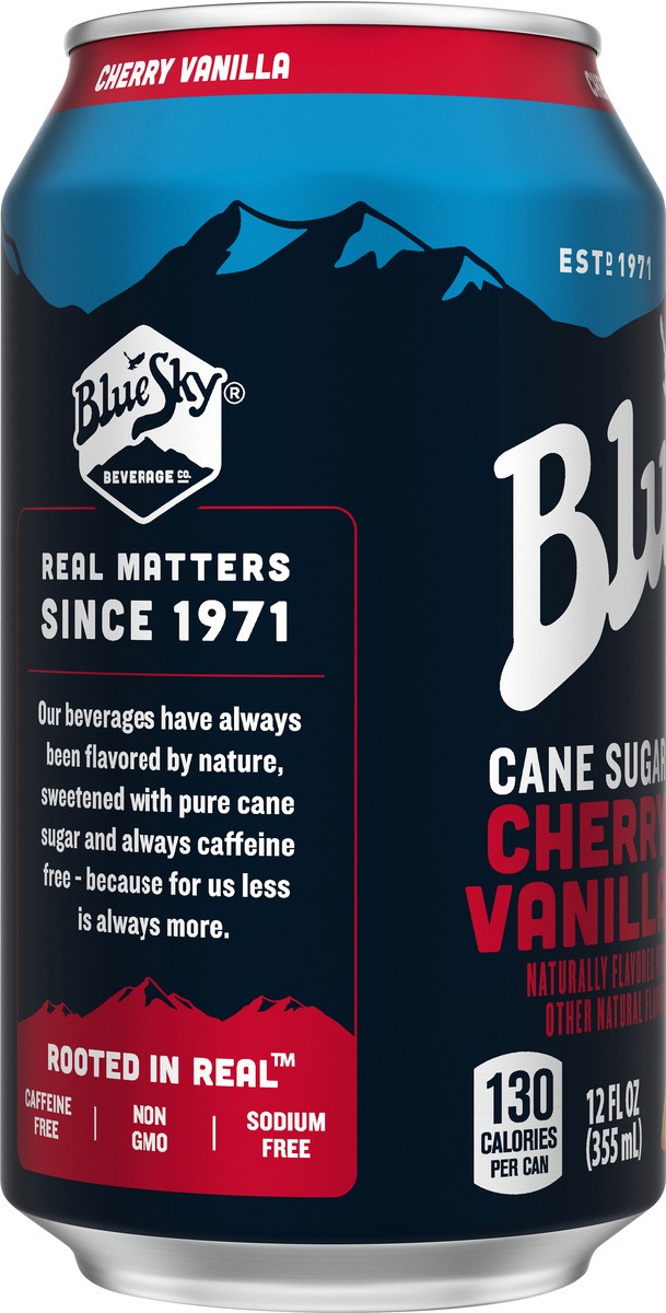 slide 5 of 7, Blue Sky Soda Cherry Vanilla Single, 6 ct; 12 fl oz