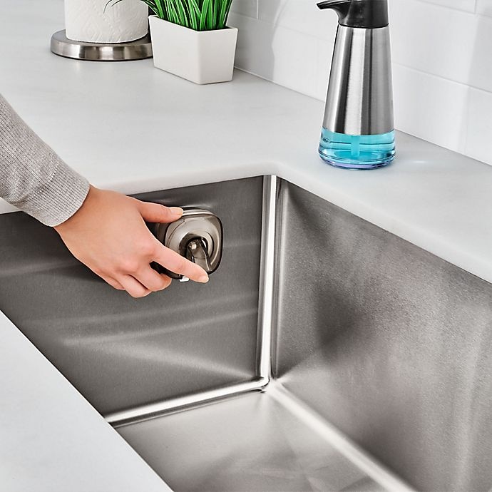 slide 3 of 4, OXO StrongHold Suction Sink Caddy - Stainless Steel, 1 ct