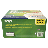 slide 7 of 9, Meijer Tall Kitchen Drawstring Bags Premium Flex Unscented, 13 gal, 100 ct