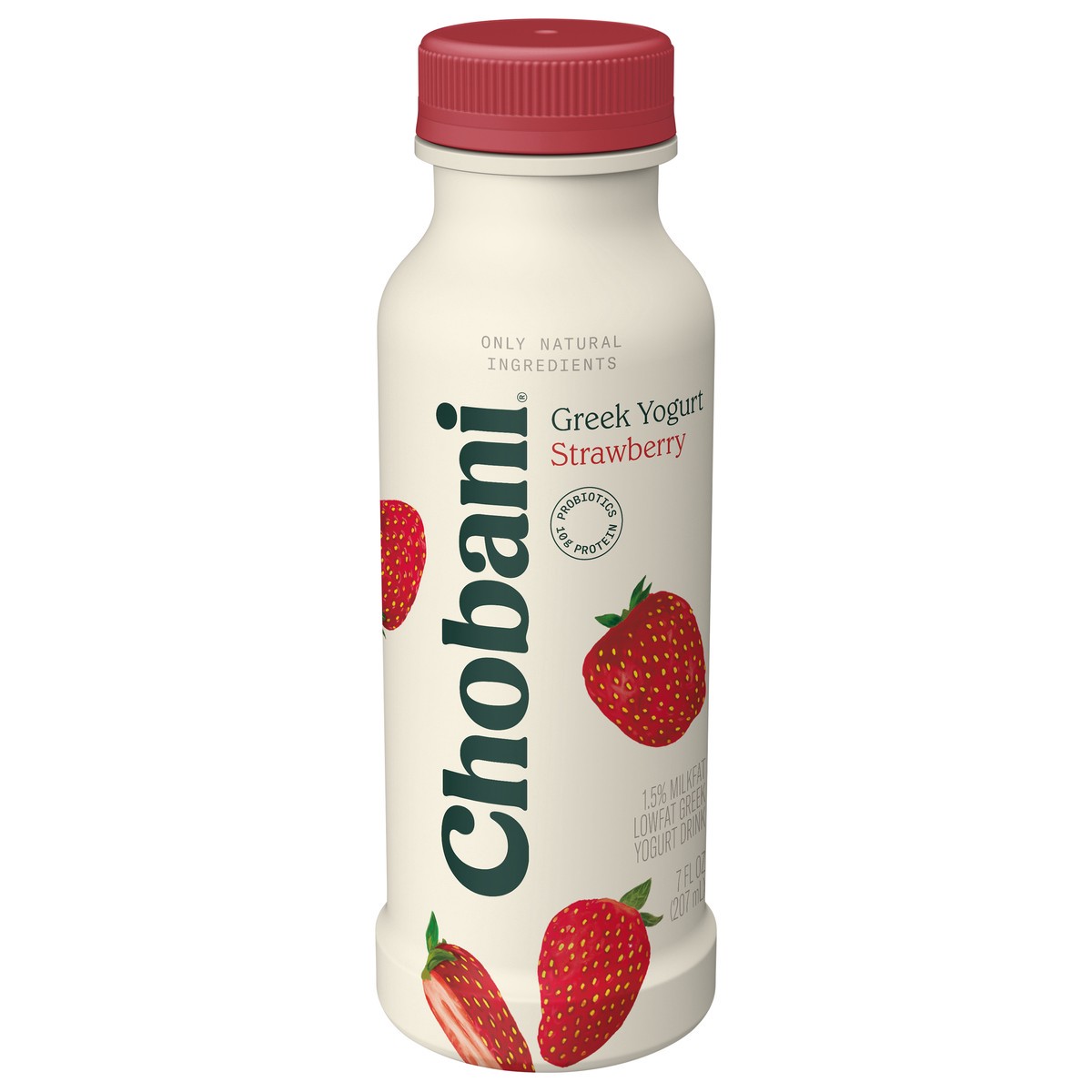 slide 5 of 8, Chobani Strawberry Greek Yogurt Drink - 7 fl oz, 7 fl oz