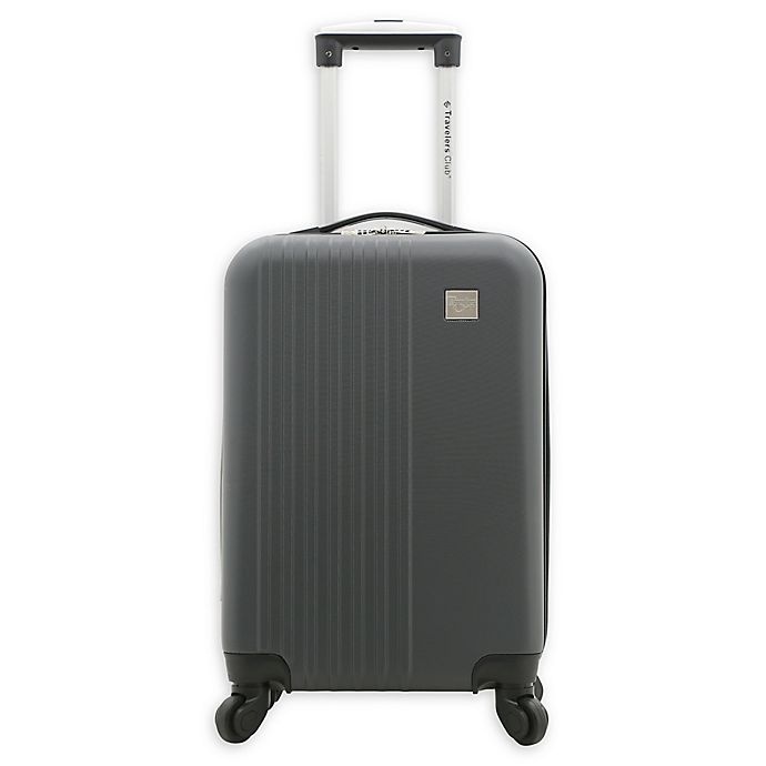 slide 1 of 6, Traveler's Club Luggage Travelers Club Ridgewood Hardside Spinner Carry On Luggage - Grey, 20 in