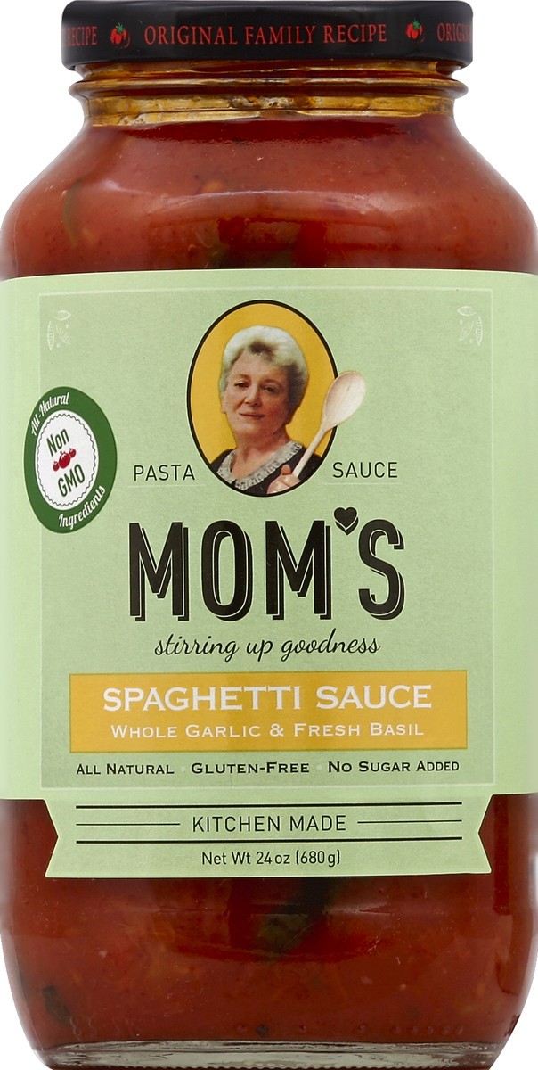 slide 1 of 2, Mom's Pasta Sauce 24 oz, 24 oz