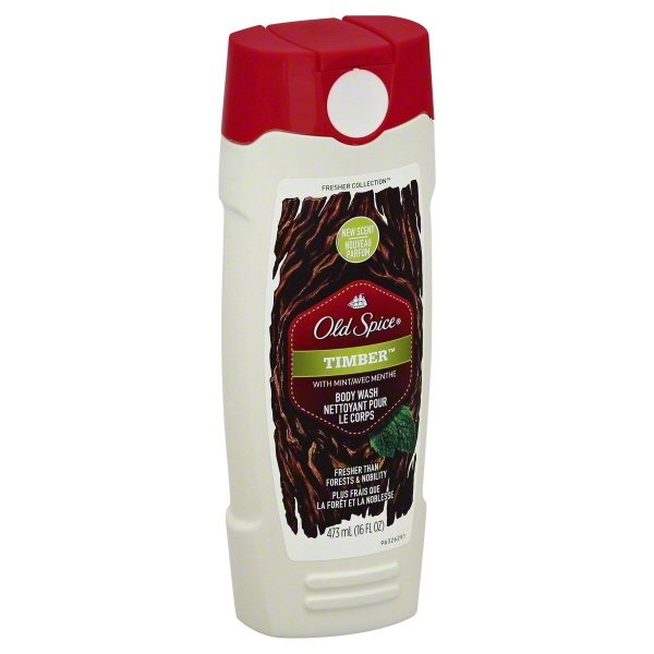 slide 1 of 1, Old Spice Bodywash Timber, 16 oz