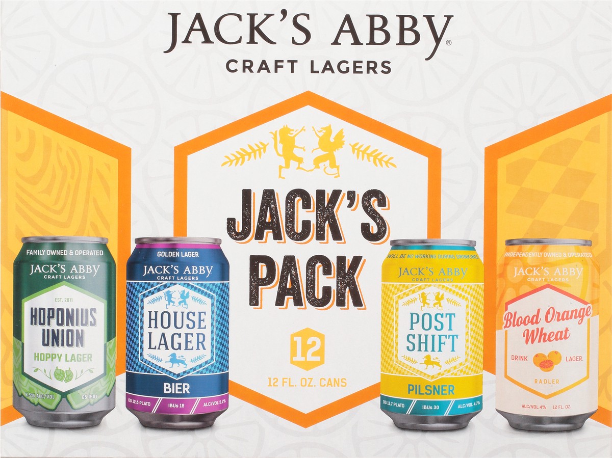 slide 1 of 9, Jack's Abby Jack's Pack Beer 12 ea, 12 ct