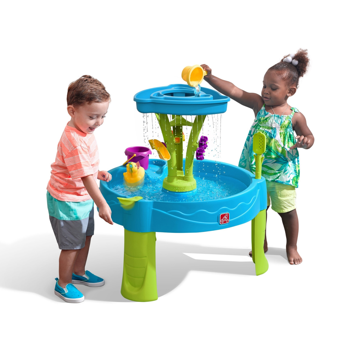 slide 1 of 9, Step2 Summer Showers Splash Tower Water Table, 1 ct