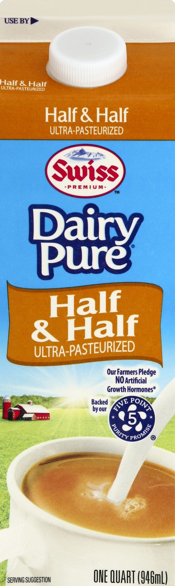 slide 4 of 6, Swiss Premium Half & Half, 32 fl oz