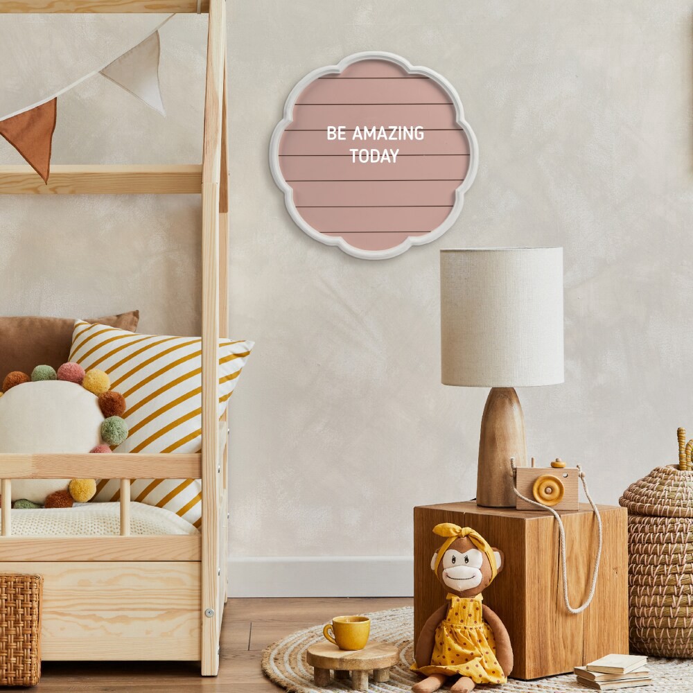 slide 3 of 4, New View Scallop Edge Letter Board Wall Hanging, 1 ct