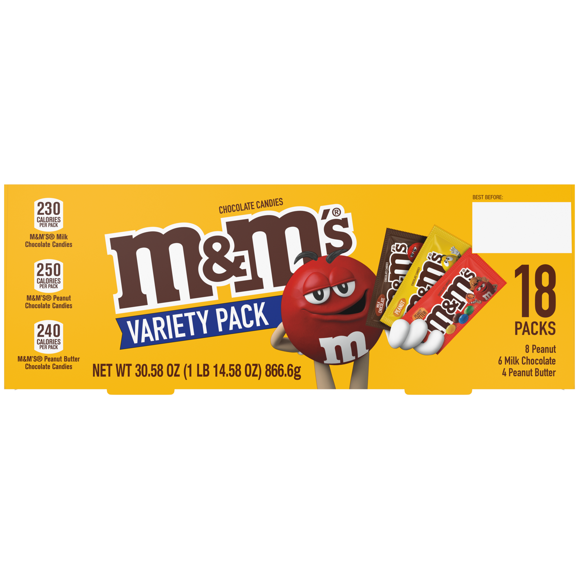 slide 3 of 5, M&M'S Chocolatedy Variety Pack Assortment, 30.58 oz