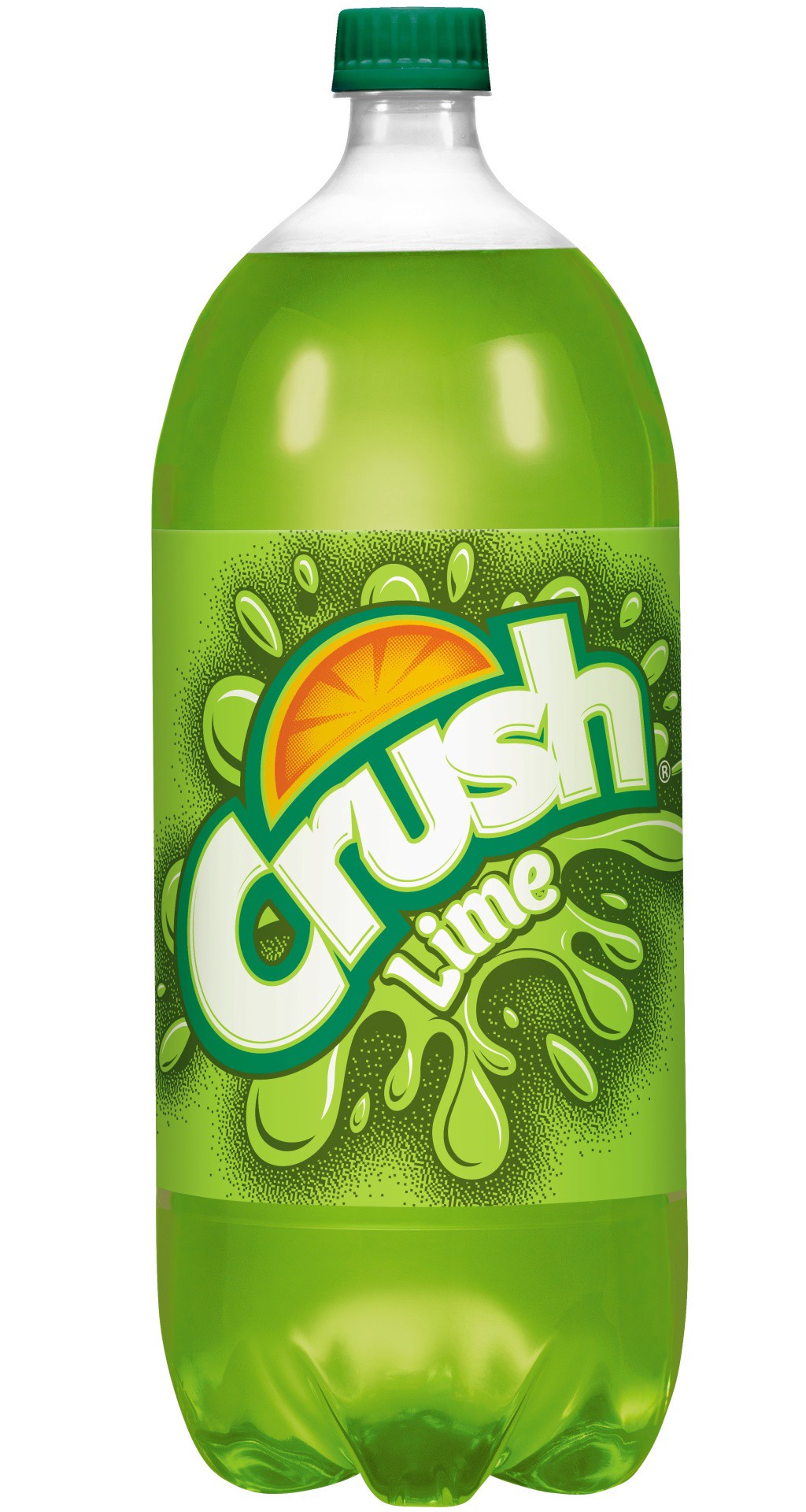 slide 1 of 3, Crush Lime Soda, 2 L bottle, 2 liter