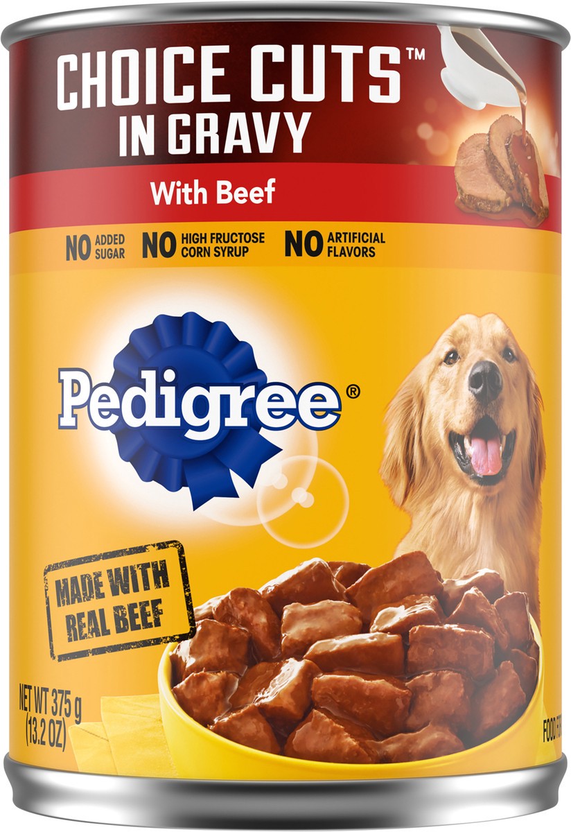 slide 3 of 9, Pedigree Choice Cuts in Gravy with Beef Food for Dogs 13.2 oz, 13.2 oz