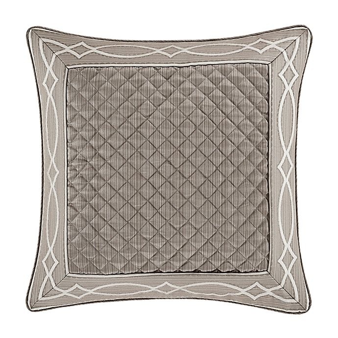 slide 1 of 1, J. Queen New York Deco European Pillow Sham - Silver, 1 ct