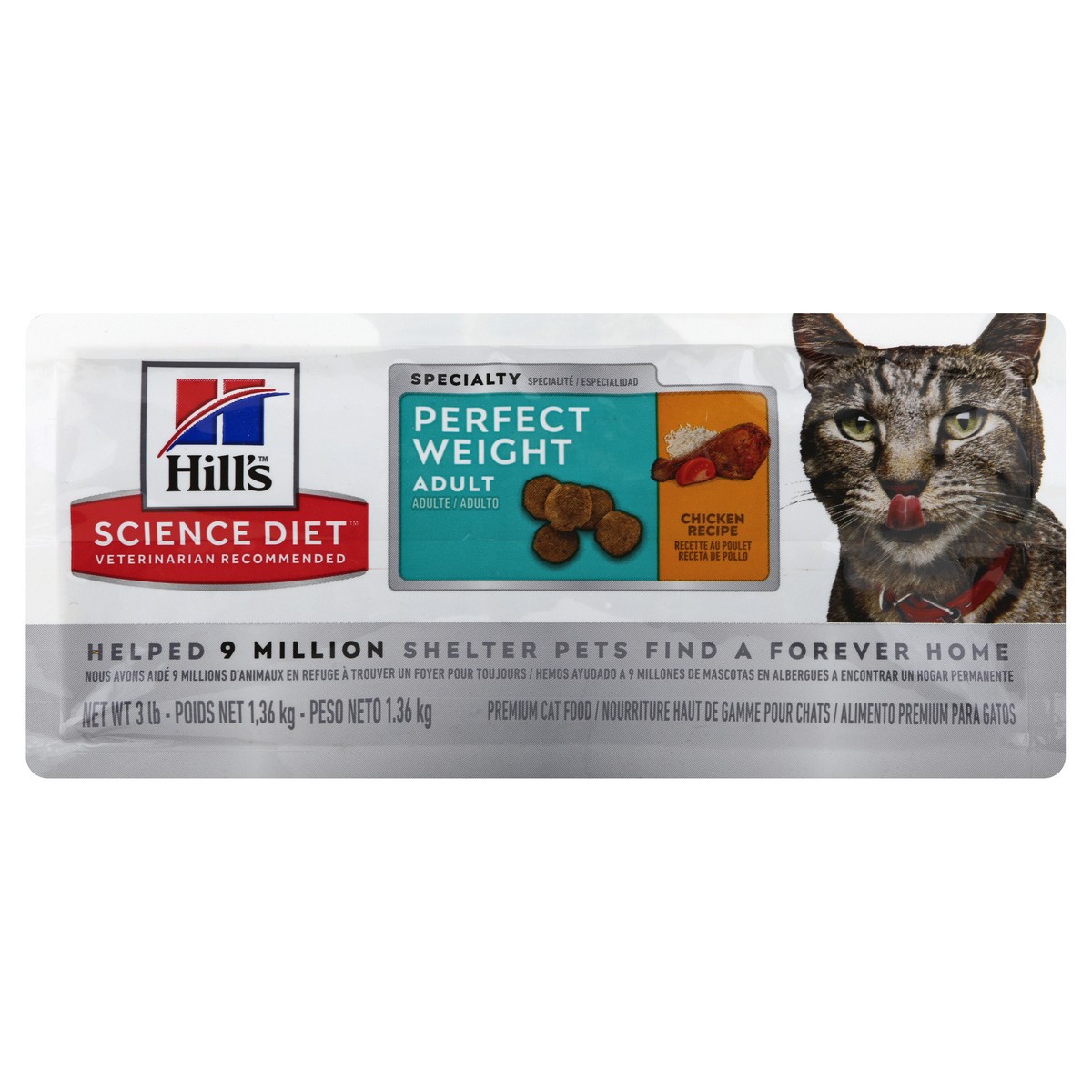 slide 3 of 9, Science Diet Cat Food 3 lb, 3 lb