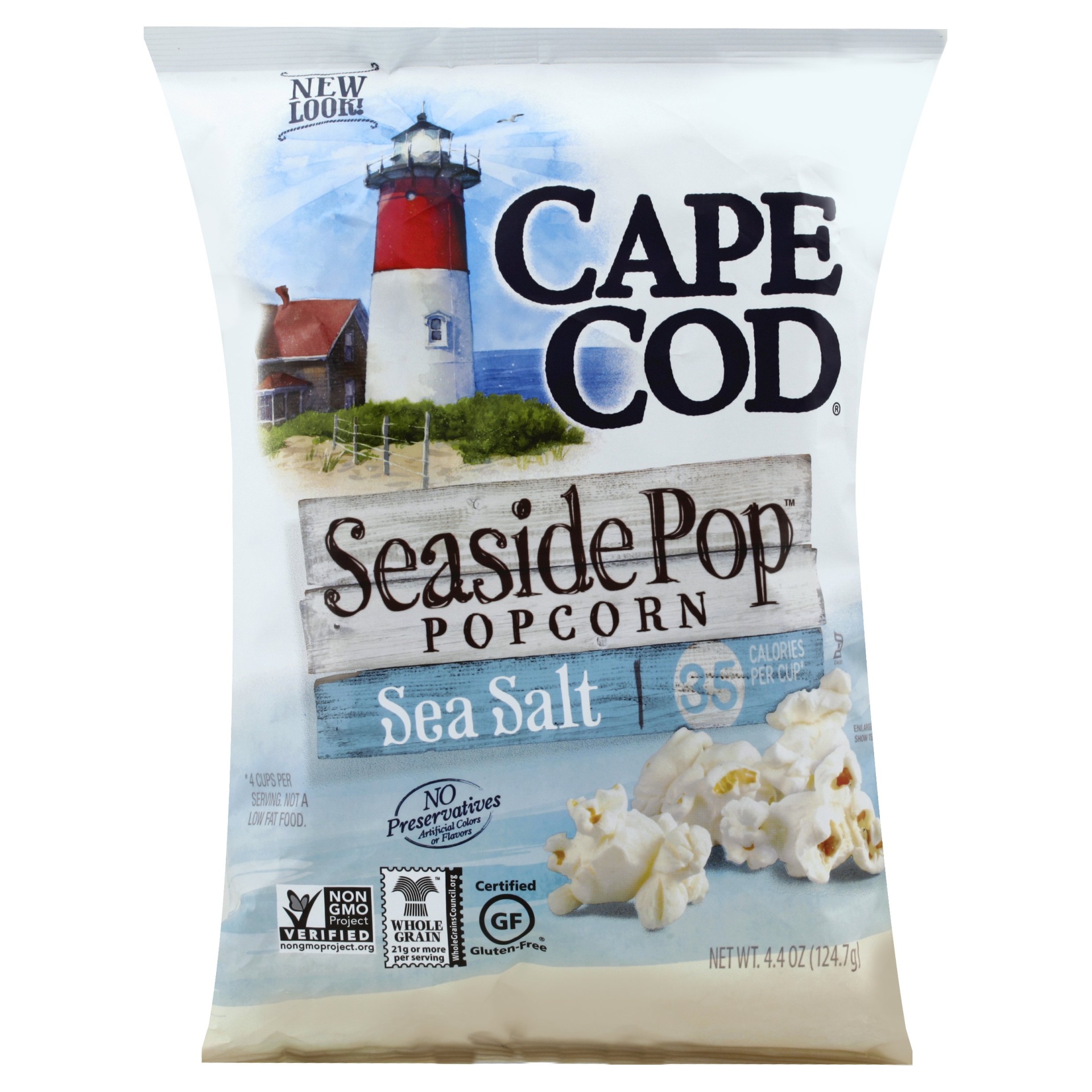 slide 1 of 18, Cape Cod Sea Salt Seaside Pop Popcorn, 4.4 oz