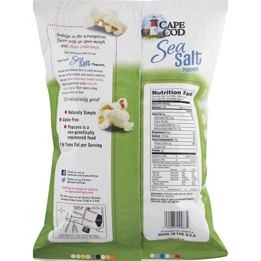 slide 15 of 18, Cape Cod Sea Salt Seaside Pop Popcorn, 4.4 oz