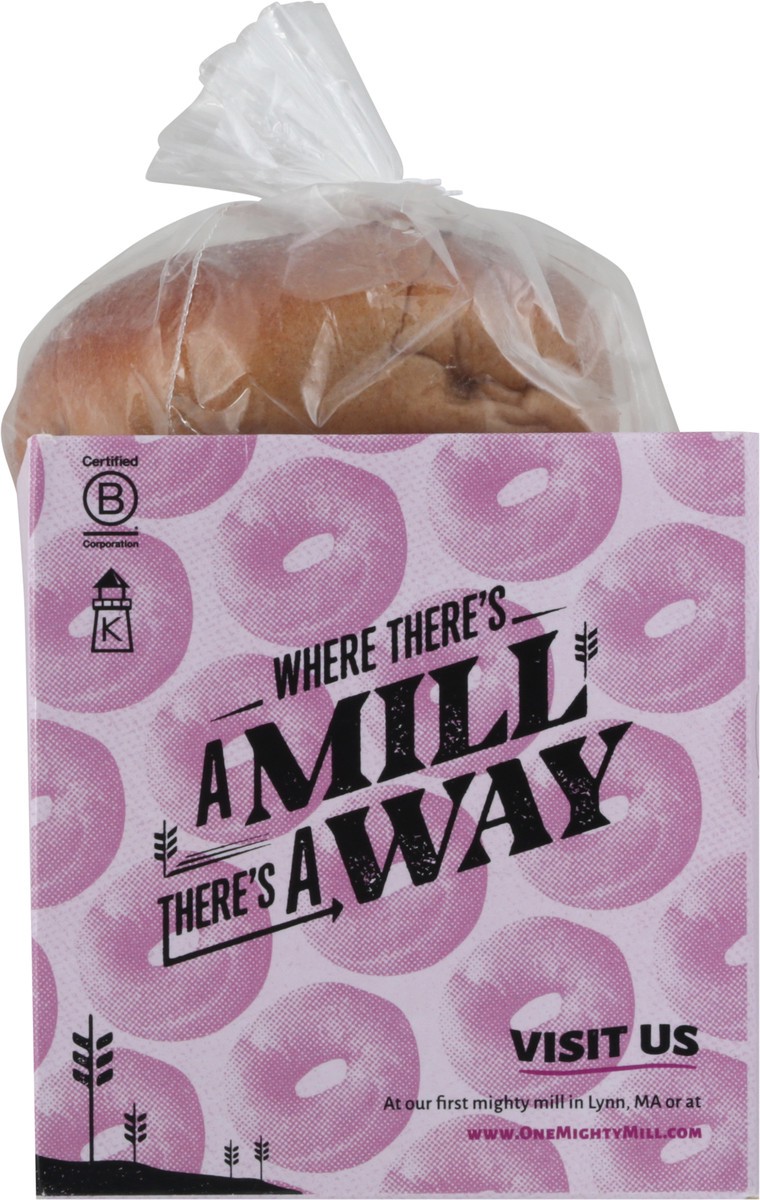 slide 5 of 9, One Mighty Mill Fresh-Milled Cinnamon Raisin Mighty Bagels 4 ea, 4 ct