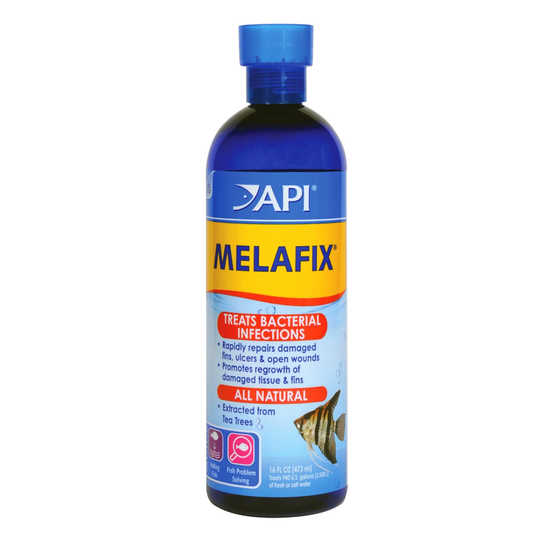 slide 1 of 1, API Melafix Fish Bacterial Infection Treatment, 16 fl oz
