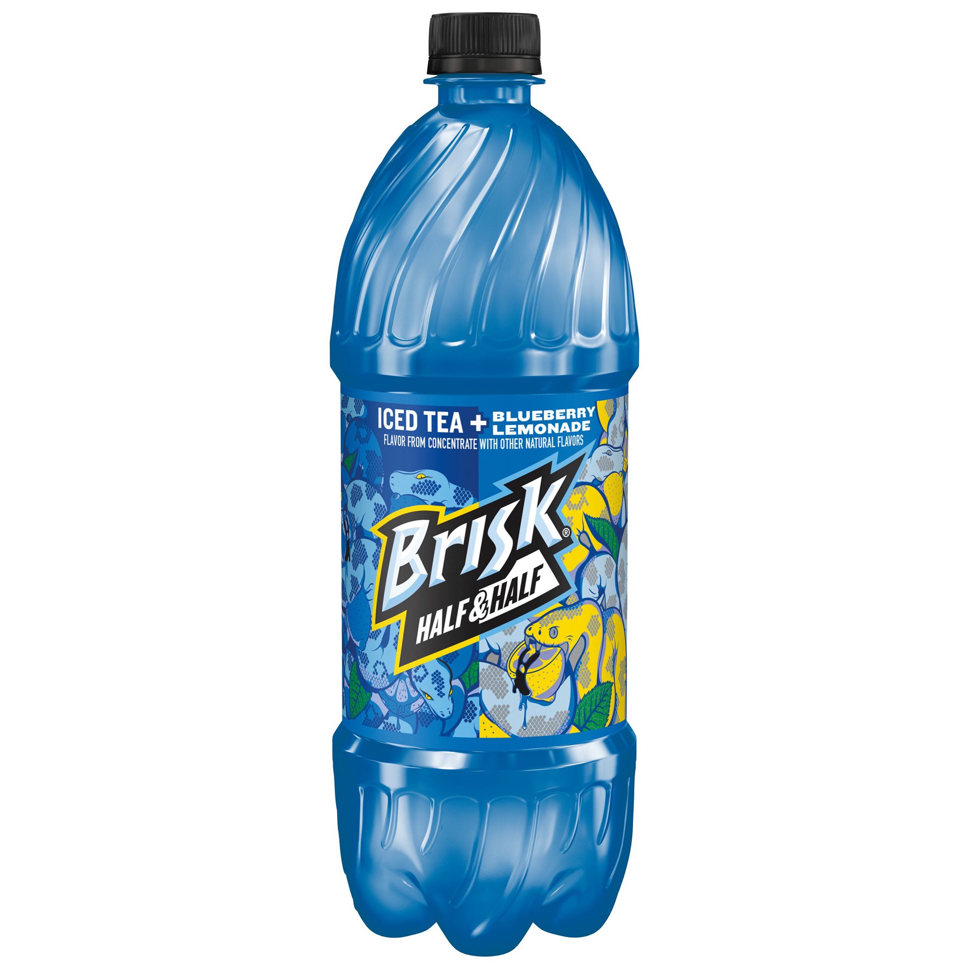 slide 1 of 3, Brisk Half & Half Iced Tea + Blueberry Lemonade 1 L, 1 liter