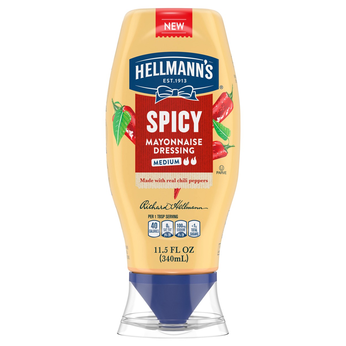 slide 7 of 8, Hellmann's Spicy Mayonnaise Dressing - 11.5 fl oz, 11.5 fl oz