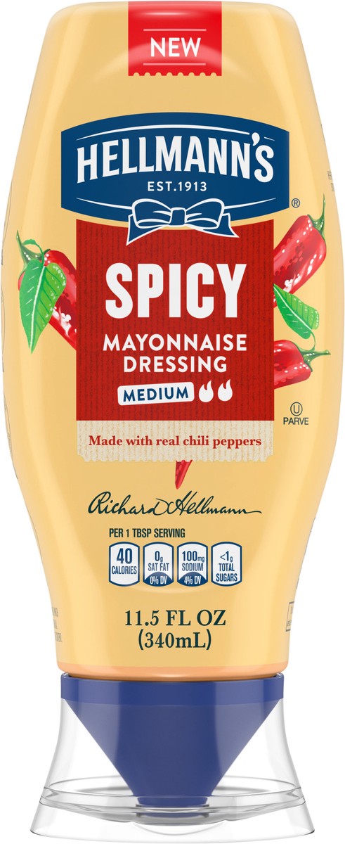 slide 8 of 8, Hellmann's Spicy Mayonnaise Dressing - 11.5 fl oz, 11.5 fl oz