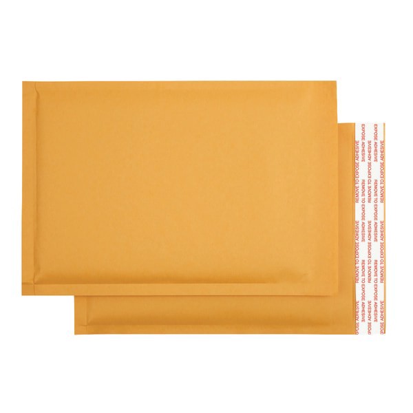 slide 7 of 7, Office Depot Brand Self-Sealing Bubble Mailers, Size 0, 6"" X 9 1/8"", Pack Of 25, 25 ct