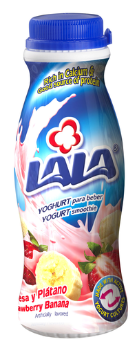 slide 1 of 1, LALA Strawberry Banana Yogurt Smoothie, 7 fl oz