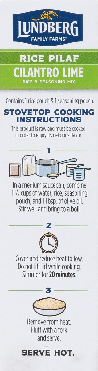 slide 9 of 11, Lundberg Family Farms Organic Cilantro Lime Rice Pilaf 5.5 oz, 5.5 oz