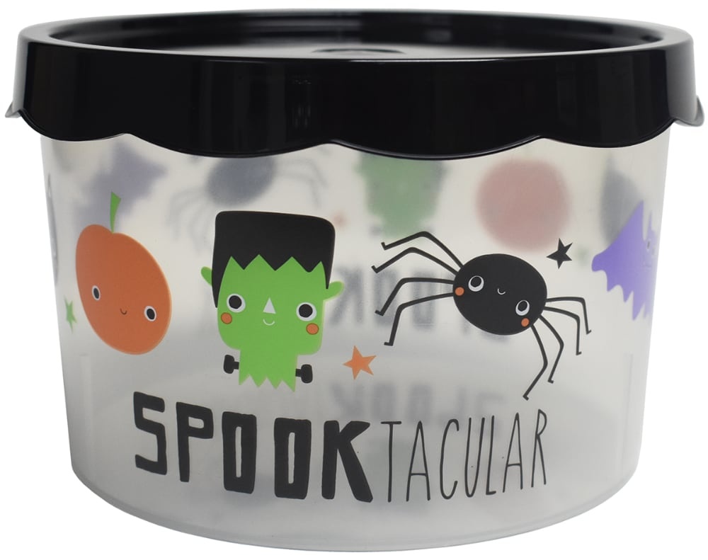 slide 1 of 1, Holiday Home Spooktacular Halloween Cookie Container, 1 ct